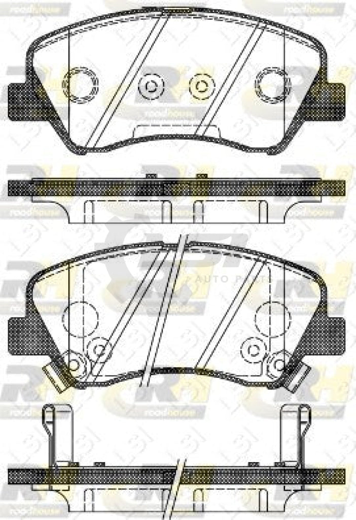 Front Brake Pads And Disc Rotors Set For Kia Rio Ub 2011-2016 Kit