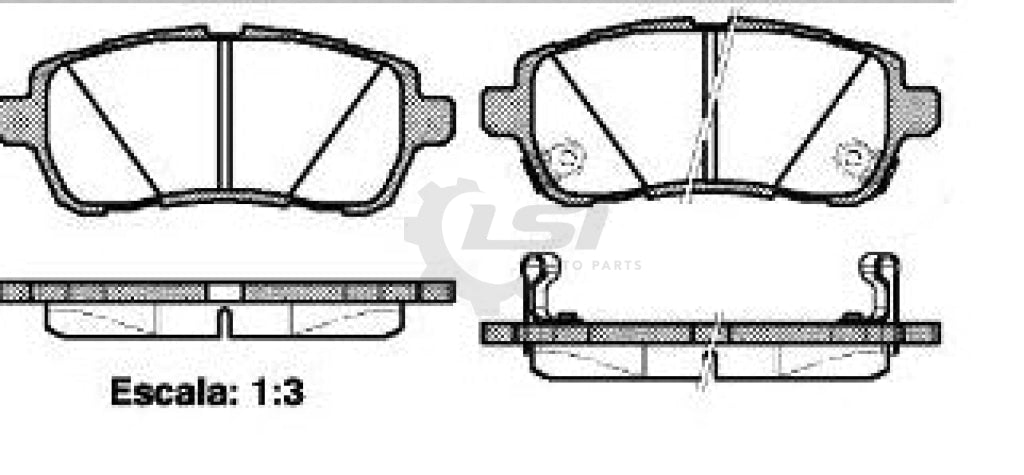 Front Brake Pads And Disc Rotors Set For Mazda 2 De 2008 - 14 Kit