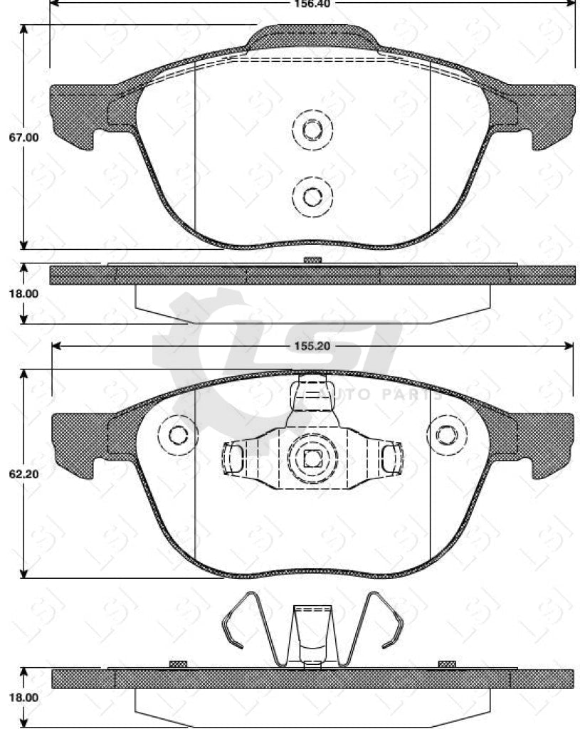 Front Brake Pads And Disc Rotors Set For Mazda 3 2.3L Sp23 2004-08 Kit