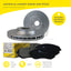 Front Brake Pads and Disc Rotors Set for Mini Cooper R56 1.6L 08/2008-09/2010 JCW 316mm Disc Brake Kit
