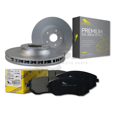 Front Brake Pads And Disc Rotors Set For Nissan Micra K12 1.4L 04 -10 Kit