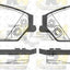 Front Brake Pads And Disc Rotors Set For Toyota Camry Acv40R 2006-2011 Kit