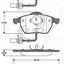 Front Brake Pads And Disc Rotors Set For Volvo V70 1997-2000 Kit
