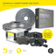 Front Brake Pads and Disc Rotors Set Disc Brake Kit