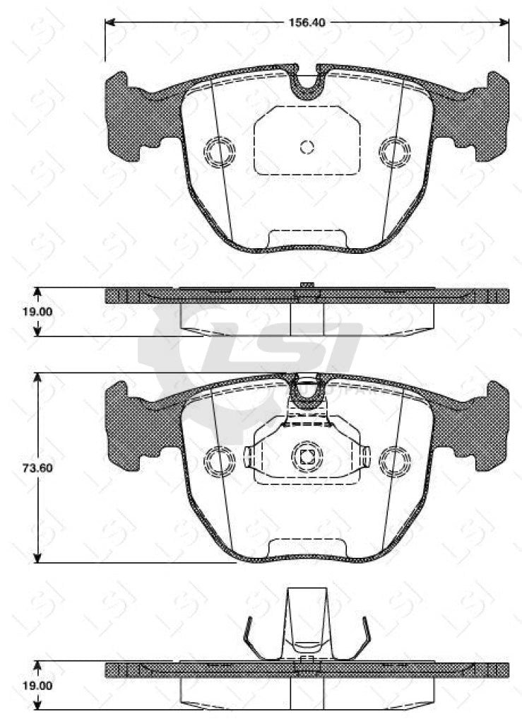 Front Brake Pads And Disc Rotors Sets Incl Sensor For Bmw X5 E53 4.6L 4.8L 02-07 Kit