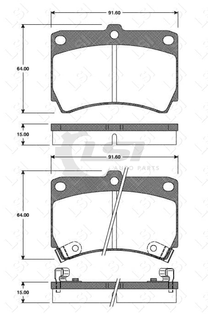 Front Brake Pads And Rotors Set For Ford Laser Kf Kh 3 Door 1990 - 94 Disc Kit
