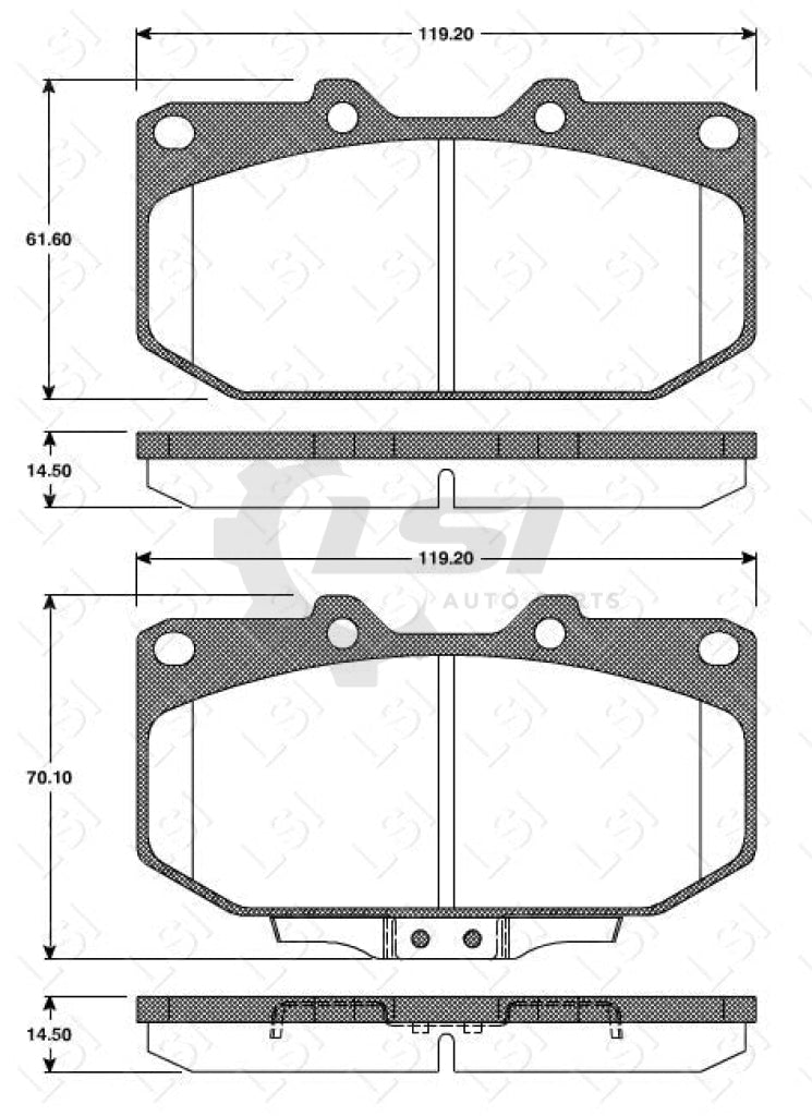 Front Brake Pads And Rotors Set Suits Subaru Impreza Wrx 2.0L Sti 1999 - 02 Disc Kit