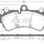 Front Brake Pads + Sensors And Disc Rotors For Vw Touareg 7L 7P 2003-2006 330Mm Kit