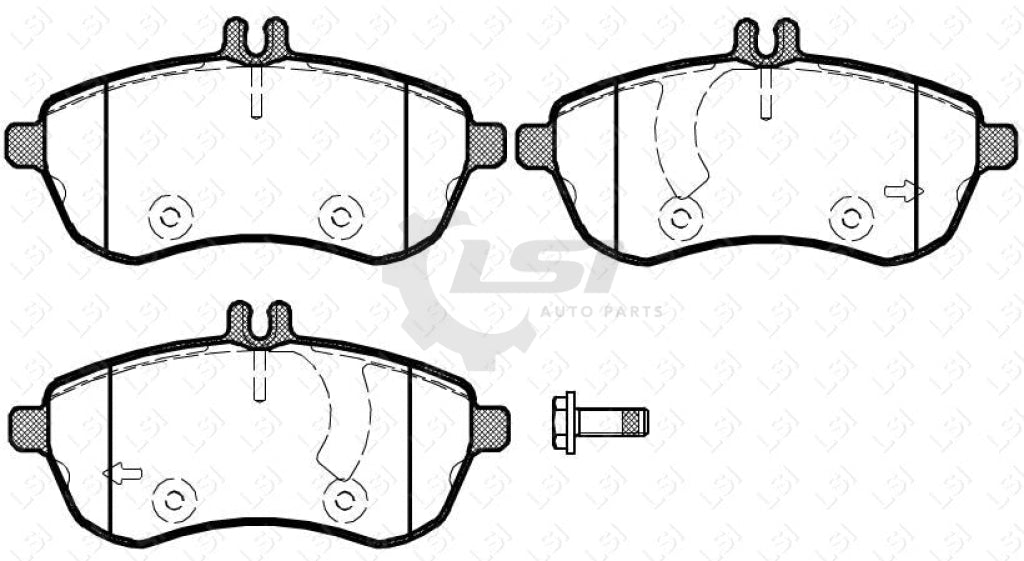 Front Ceramic Brake Pads + Sensors And Disc Rotors Set For Mb C220Cdi W204 Kit