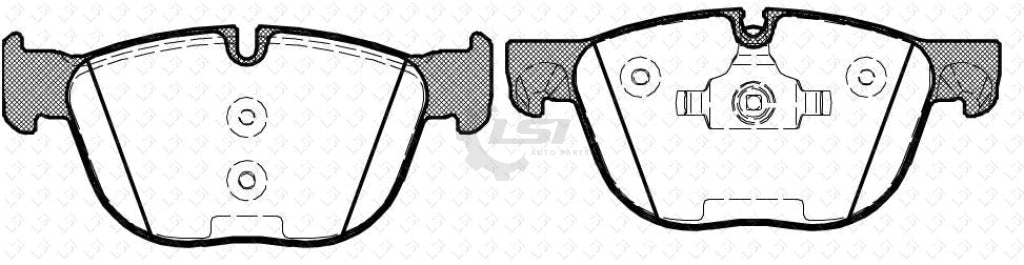 Front Disc Brake Pads Set Of 4 Pieces