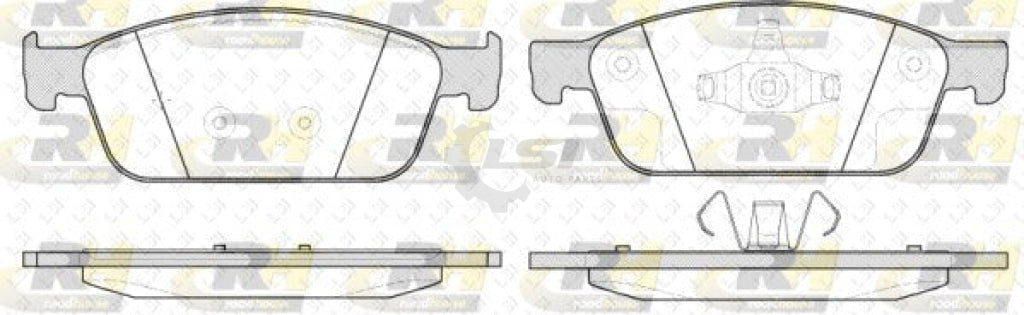 Front Disc Brake Pads Set Of 4 Pieces