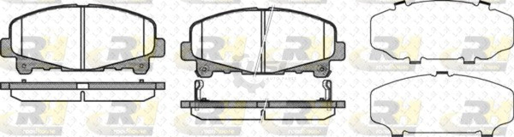 Front Disc Brake Pads Set Of 4 Pieces