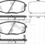 Front Disc Brake Pads Set Of 4 Pieces