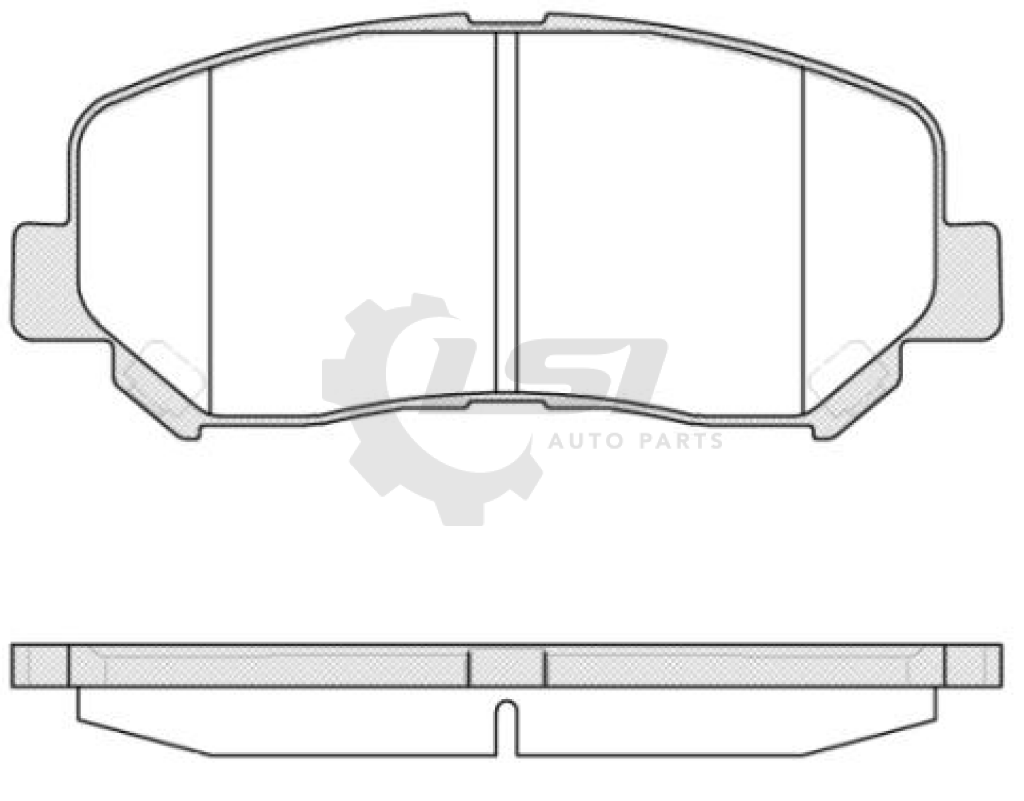 Front Disc Brake Pads Set Of 4 Pieces
