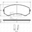 Front Disc Brake Pads Set Of 4 Pieces