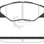 Front Disc Brake Pads Set Of 4 Pieces