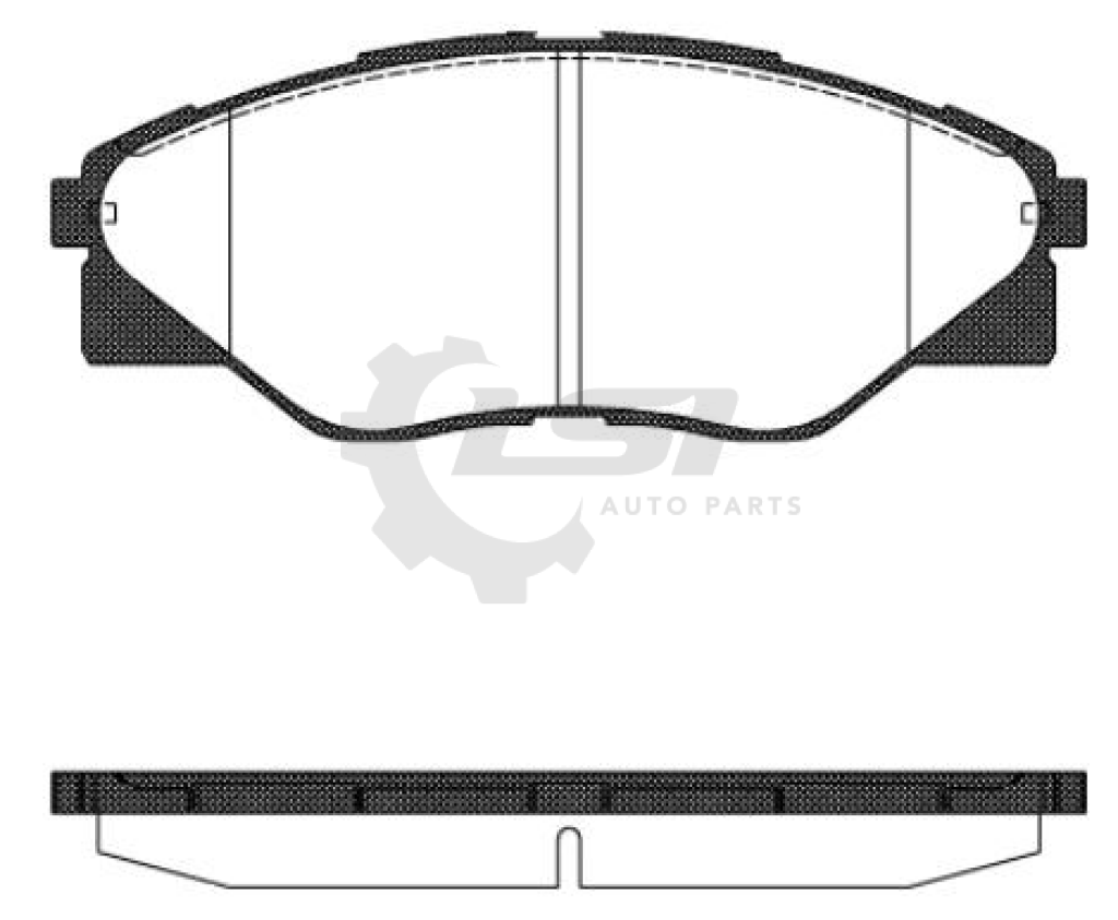 Front Disc Brake Pads Set Of 4 Pieces