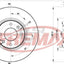 Front Brake Pads With Sensors And Disc Rotors For Citroen C5 Sx 2.0 2006-2008 Kit