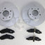 Front Dimple Slotted Rotors And Brake Pads For Holden Monaro Cv6 Cv8 2001-04 Disc Kit