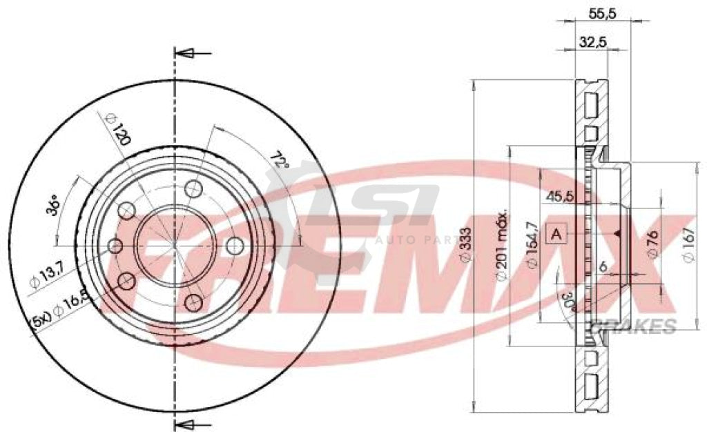 Front Disc Rotor + Heavy Duty Brake Pad+Sensor For Vw Transporter T5 05-08 3.2 Kit