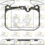 Front Euro Brake Pad & Sensor and Disc Rotors for BMW 328i F30 2012 2015 370mm M Sport Disc Brake Kit