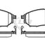Front European Brake Pad + Disc Rotors For Renault Koleos 2.5 H45 2008-2016 Kit