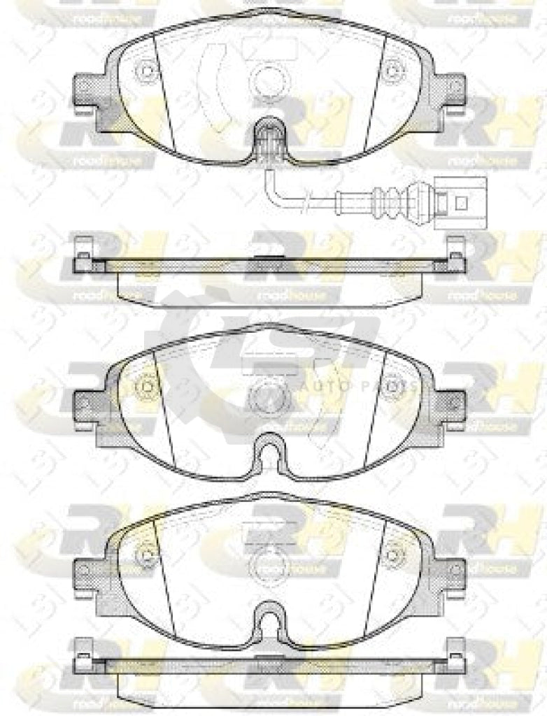 Front European Brake Pads And 312Mm Disc Rotors Set For Vw Tiguan 5N 2016-2020 Kit
