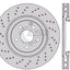Front European Brake Pads And Cross Drilled Disc Rotors Set For Mb S350 W221 Kit