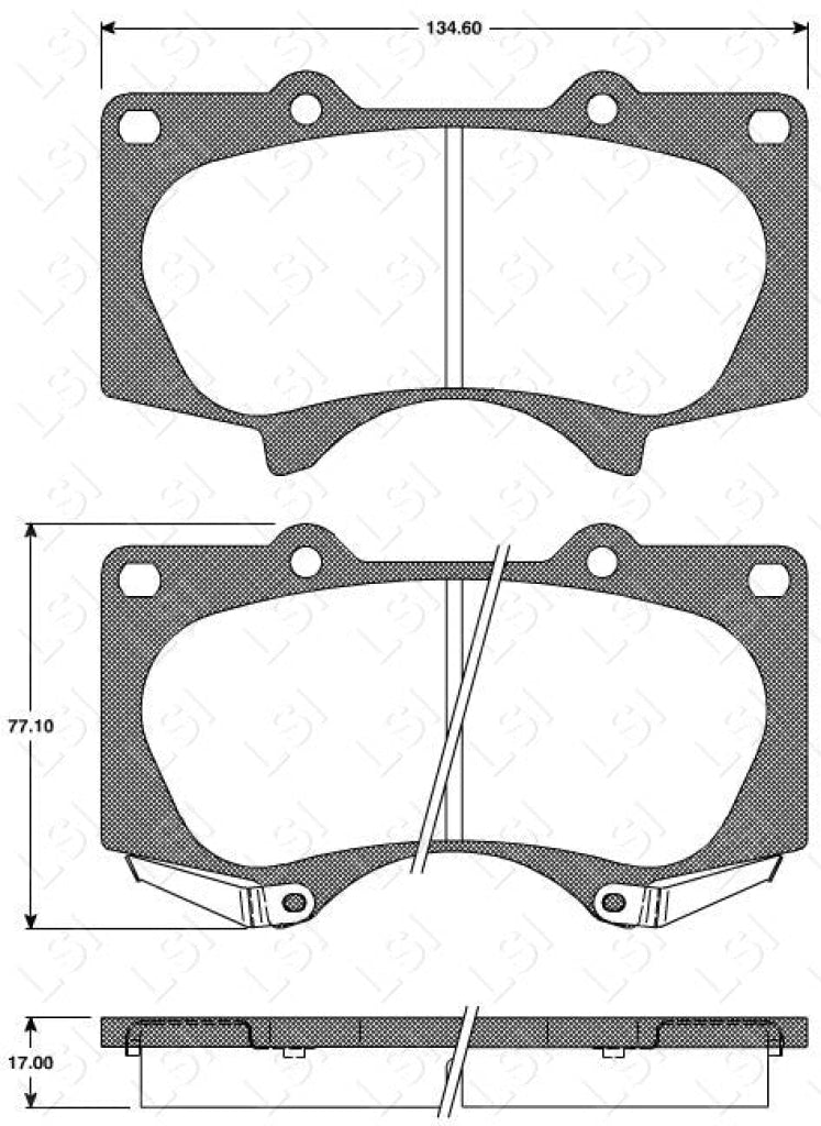 Front Genuine Toyota Brake Pads+ Hp Disc Rotors For Hilux 4Wd Ggn25 Supercharged Kit