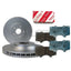 Front Genuine Toyota Brake Pads + Hp Disc Rotors For Hilux Gun125 Gun135 Gun126 Kit