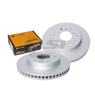 Front Horsepower Disc Rotors and Ceramic Brake Pads for Haval H9 2.0 10/2015-on 334mm Disc Brake Kit