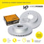 Front Horsepower Disc Rotors and Ceramic Brake Pads for Haval H9 2.0 10/2015-on 334mm Disc Brake Kit