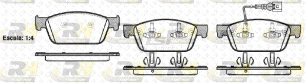 Front Rear Disc Rotor And Brake Pad W Sensors For Vw Transporter 2.0 09-On T5 T6 Kit