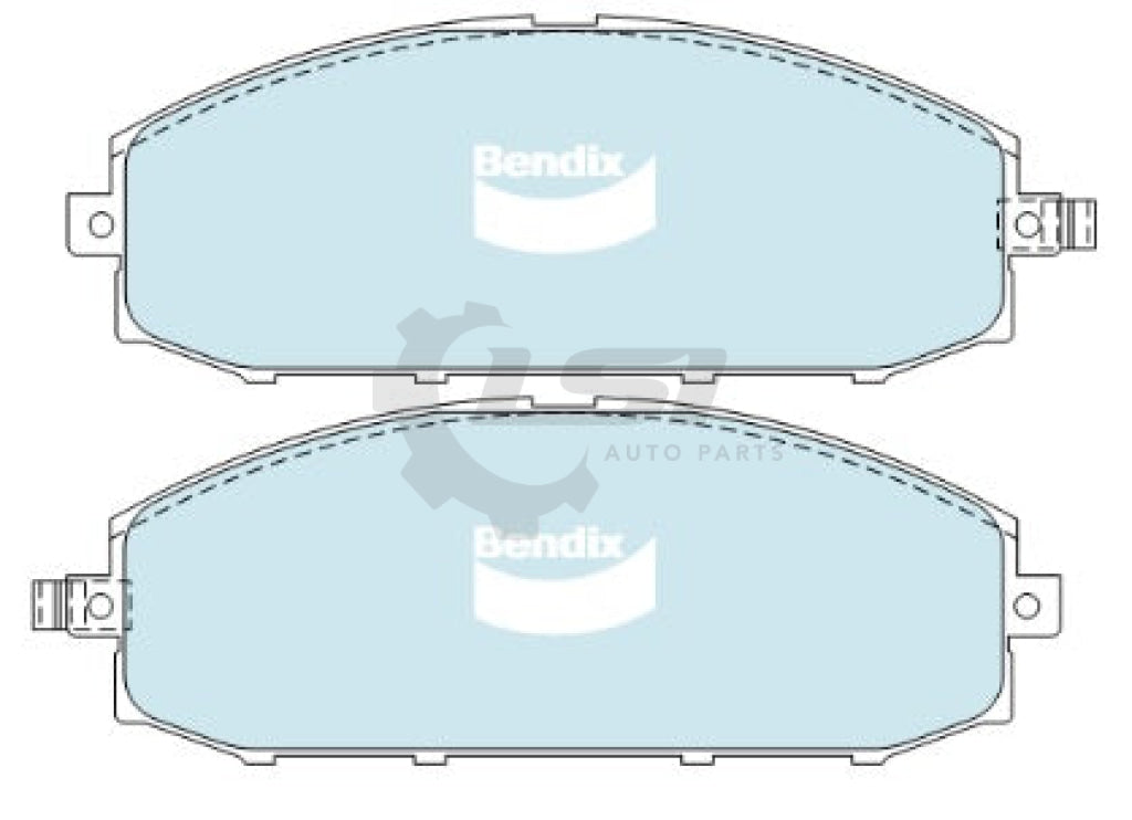 Full Set F+R Bendix 4Wd Brake Pads + Disc Rotors For Nissan Patrol Y61 Gu 4.8L Kit
