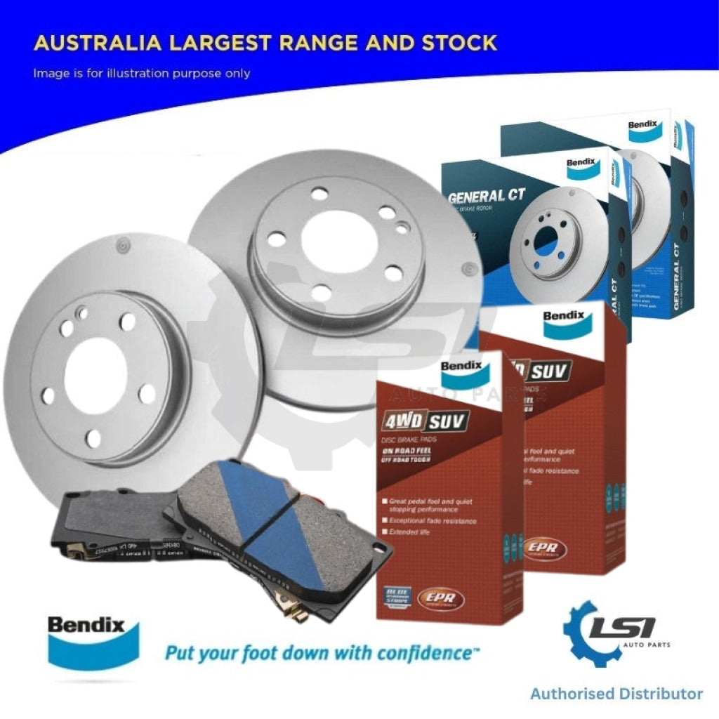 Full Set Front and Rear Bendix Brake Pads and Disc Rotors for PRADO GRJ120 KZJ120 KDJ12 Disc Brake Kit