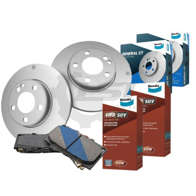 Full Set Front and Rear Bendix Brake Pads and Disc Rotors for PRADO GRJ120 KZJ120 KDJ12 Disc Brake Kit