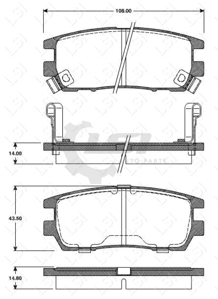 Full Set Front And Rear Brake Pads Disc Rotors For Mitsubishi Pajero Nj Nk 1995 - 2000 Kit