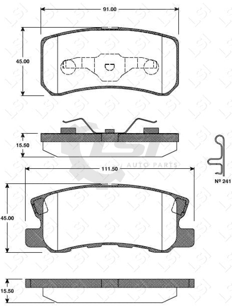 Full Set Front And Rear Brake Pads Disc Rotors For Mitsubishi Pajero Nm Np 00-06 Kit