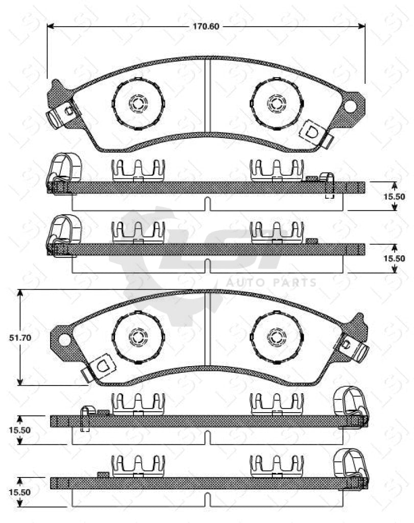 Full Set Front And Rear Brake Rotors Pads For Commodore Vp 88-91 Disc Kit