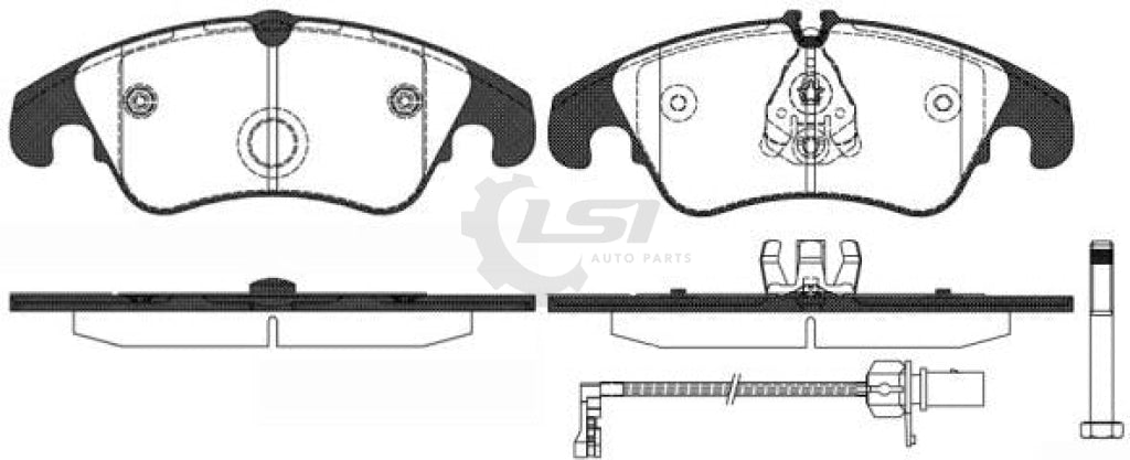 Full Set Front Rear Brake Pad And Disc Rotor For Audi A4 A5 Q5 B8 08-18 320Mm Kit