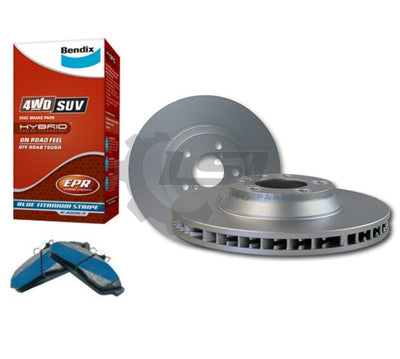 Full Set Front Rear Brake Pad Shoe + Disc Rotor Drum For Mitsubishi Triton Ml Mn Kit