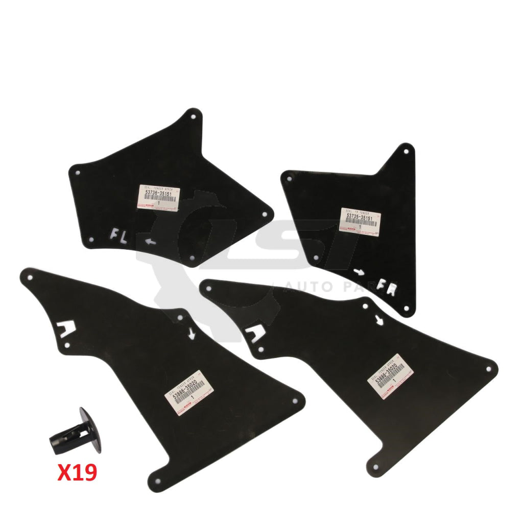 Genuine Landcruiser Prado 120 Series Front Fender Guard Apron Cover Seal Kit