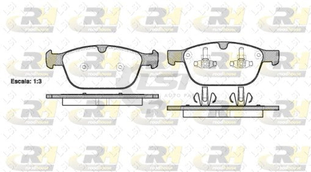 Genuine Roadhouse European Brake Pads Front [ 1397 00 ] Db2218