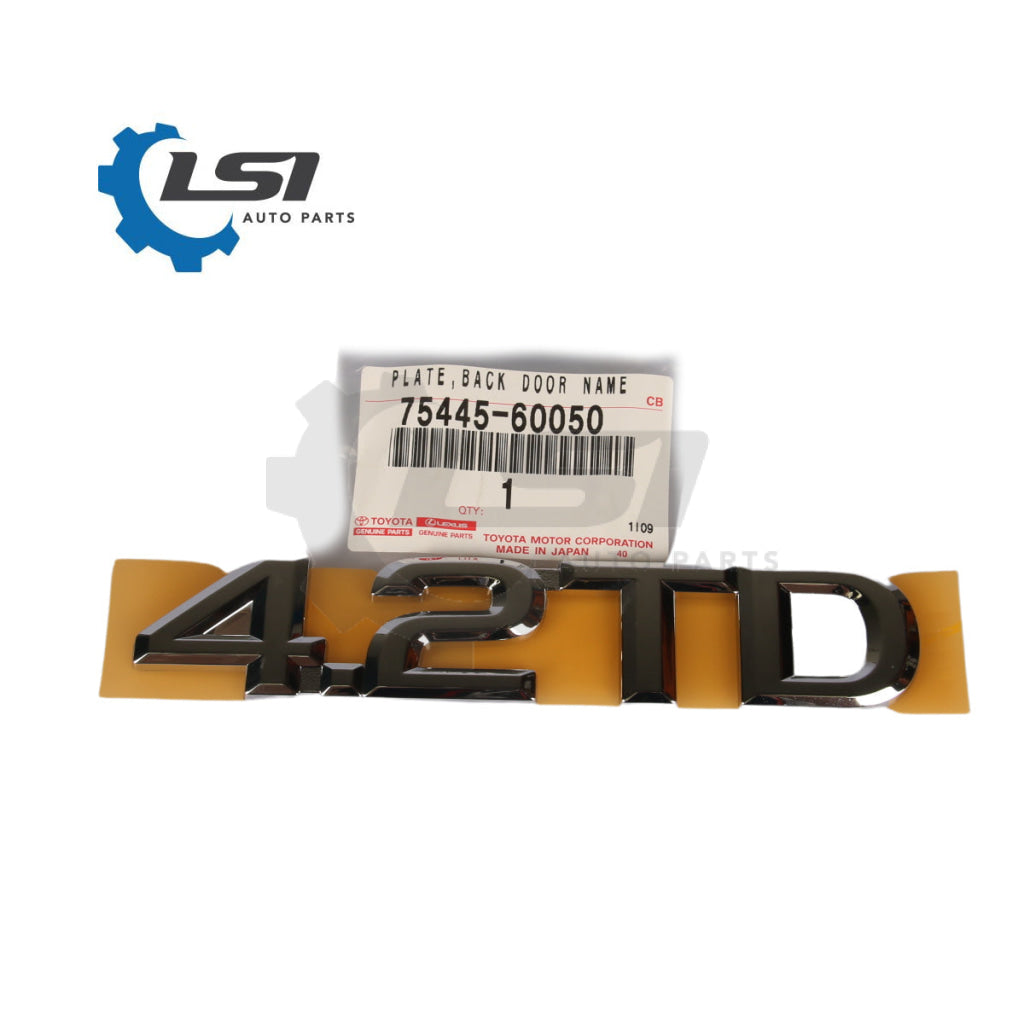 Genuine Toyota Landcruiser 100 Series Hdj Back Door Name Badge 4.2Td Plate