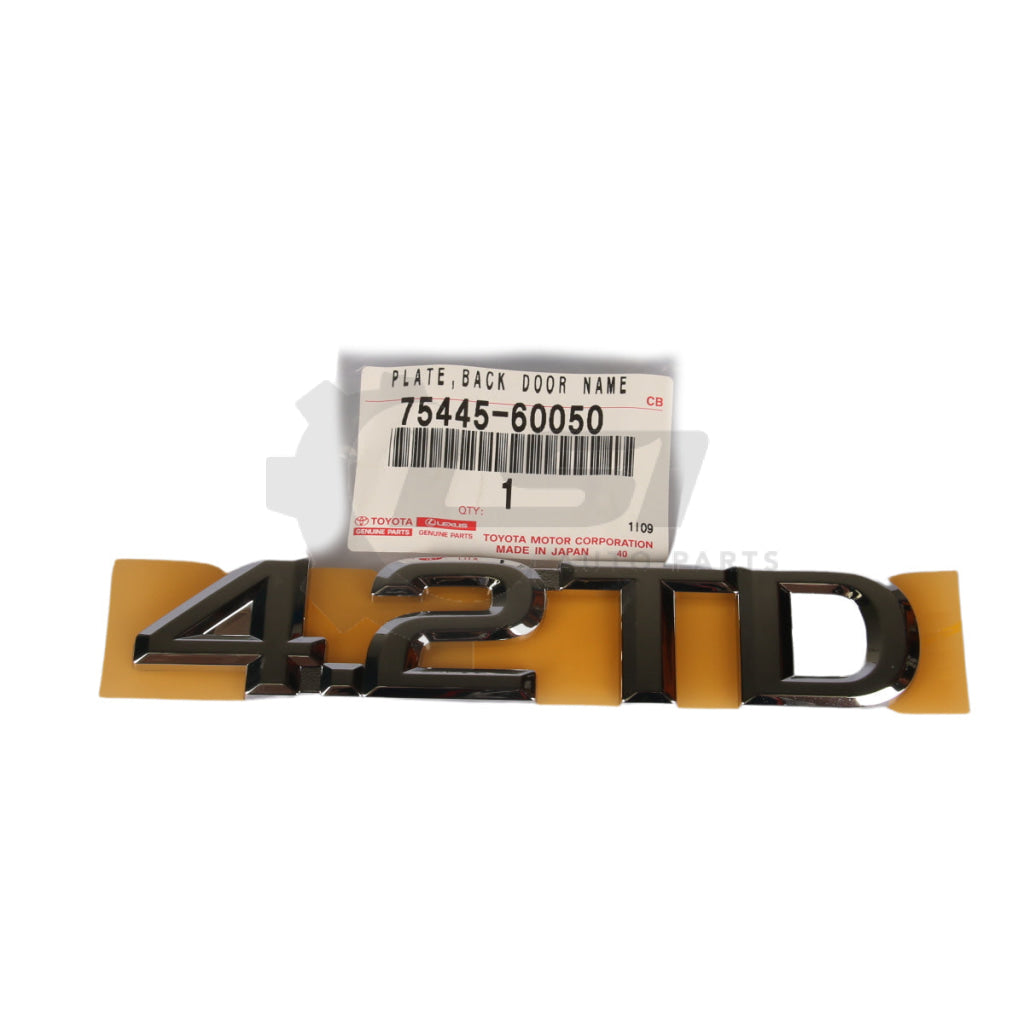 Genuine Toyota Landcruiser 100 Series Hdj Back Door Name Badge 4.2Td Plate