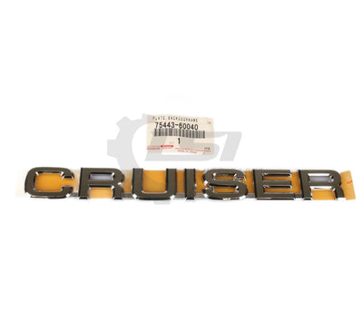 Genuine Toyota Landcruiser 100 Series Hdj Cruiser Badge Emblem Plate Tailgate