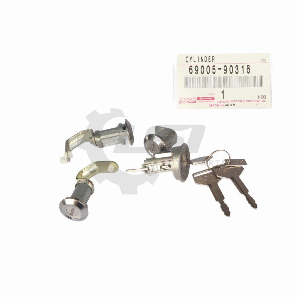 Genuine Toyota Landcruiser 40 45 47 Series Fj Bj Hj Cylinder Lock Set Key