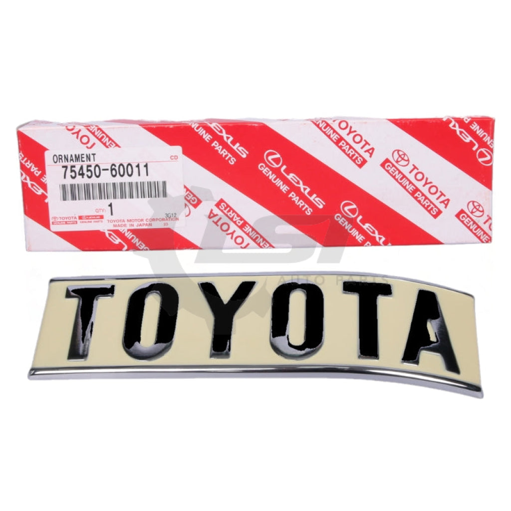 GENUINE Toyota LandCruiser 40 Series FJ40 FJ43 BJ Badge Emblem Plate w Rubber Pad Emblem