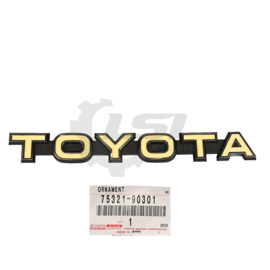 Genuine Toyota Landcruiser 45 40 Series Fj Hj Bj Front Grille Badge Emblem Plate 2-Pins 75321-90300