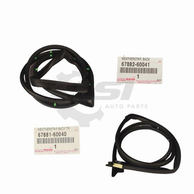 Genuine Toyota Landcruiser 70 Series Barn Doors Weatherstrip Seal Rubber Set Weatherstrip